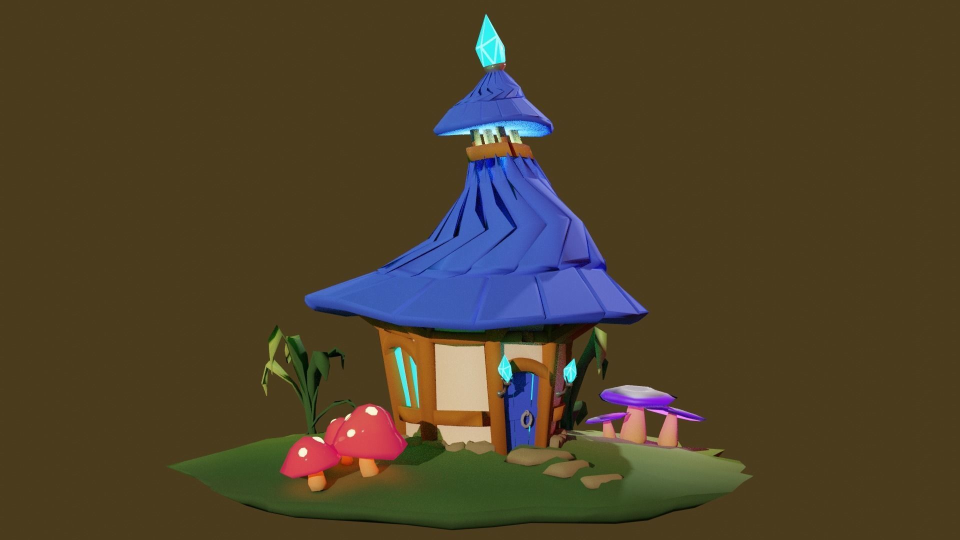 Fairy House Free 3D model_1