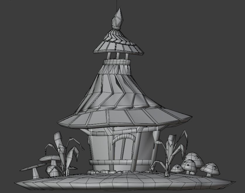 Fairy House Free 3D model_6
