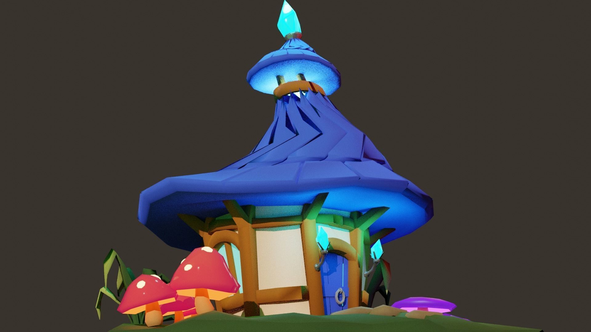 Fairy House Free 3D model_3