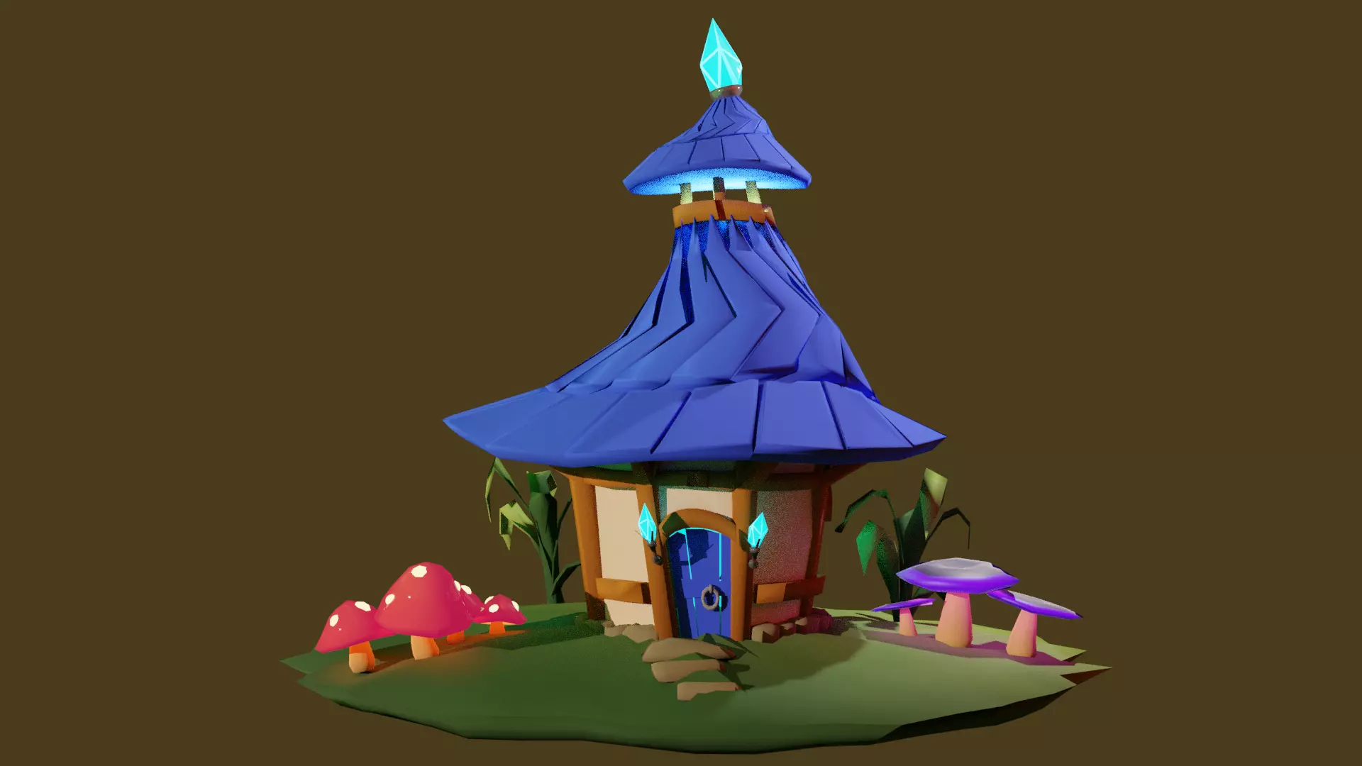 Fairy House Free 3D model_0