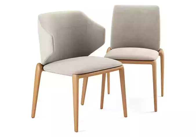 Potocco Hiru Upholstered Fabric Chair