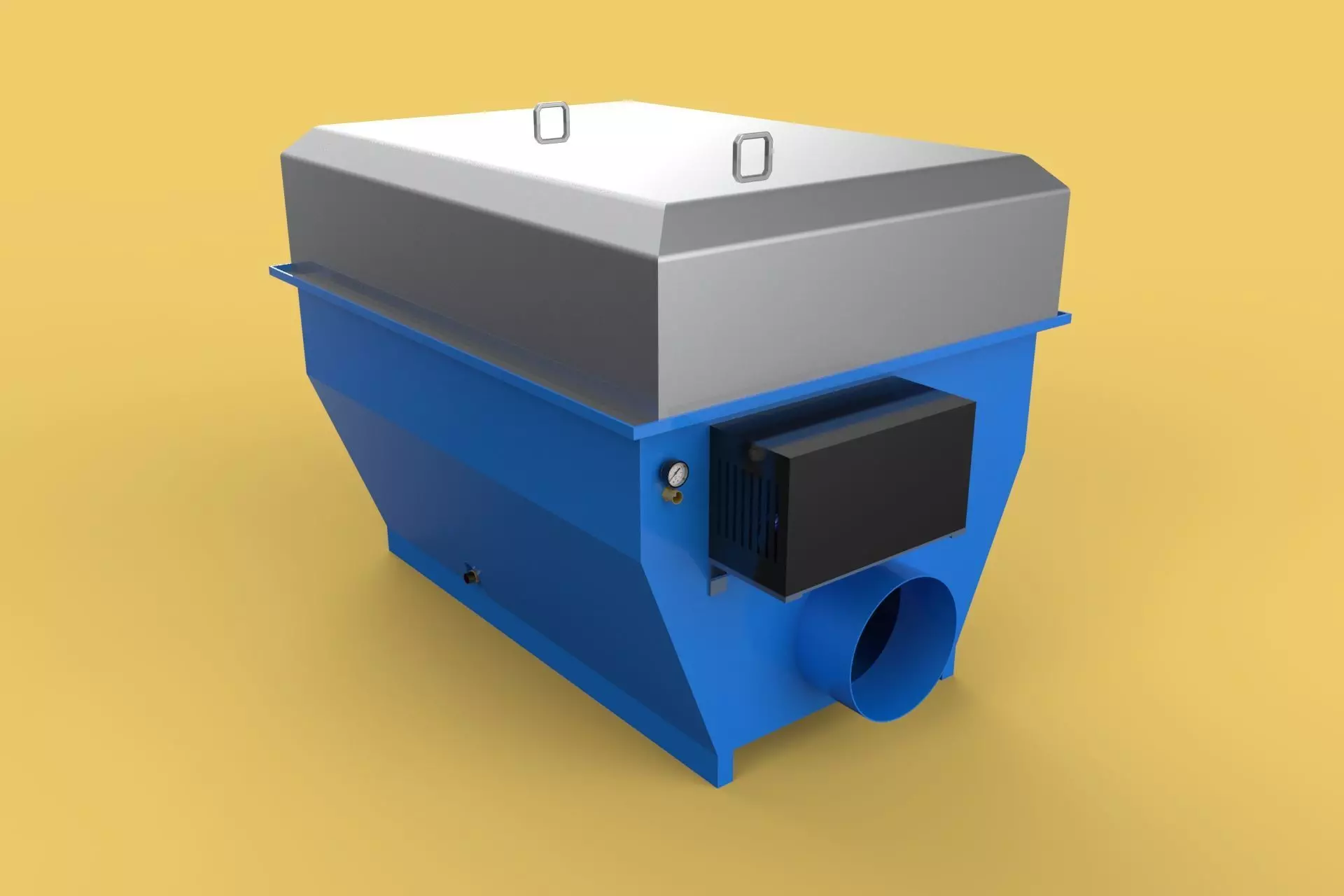 ROTARY DRUM FILTER 3D model_0