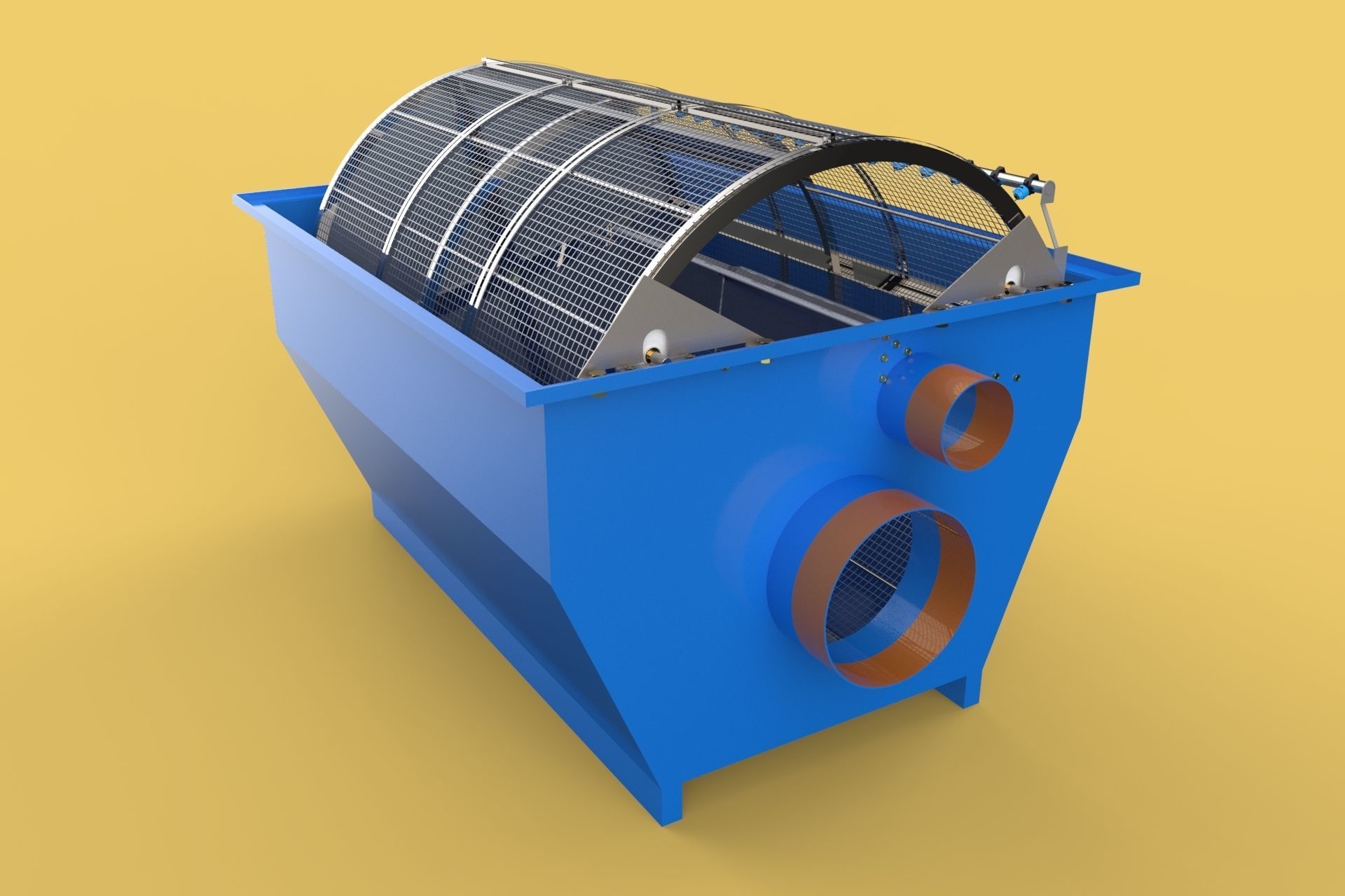 ROTARY DRUM FILTER 3D model_3