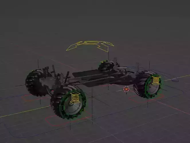 chassis  Free low-poly 3D model