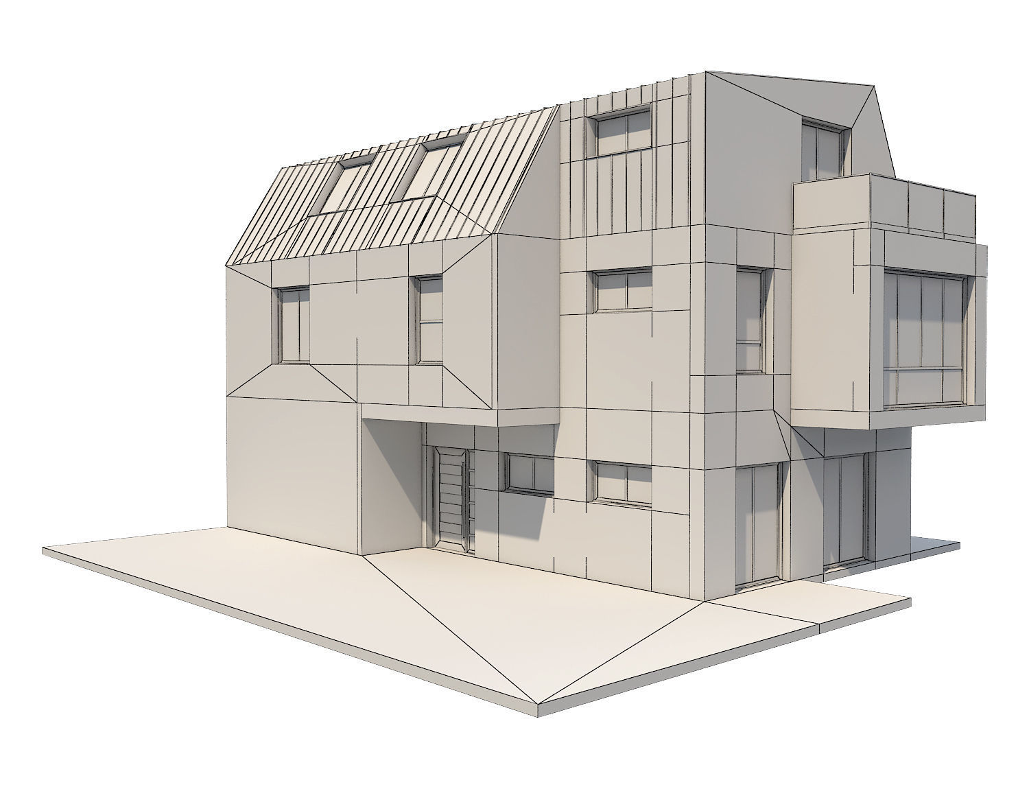 Modern House 17 3D model_8