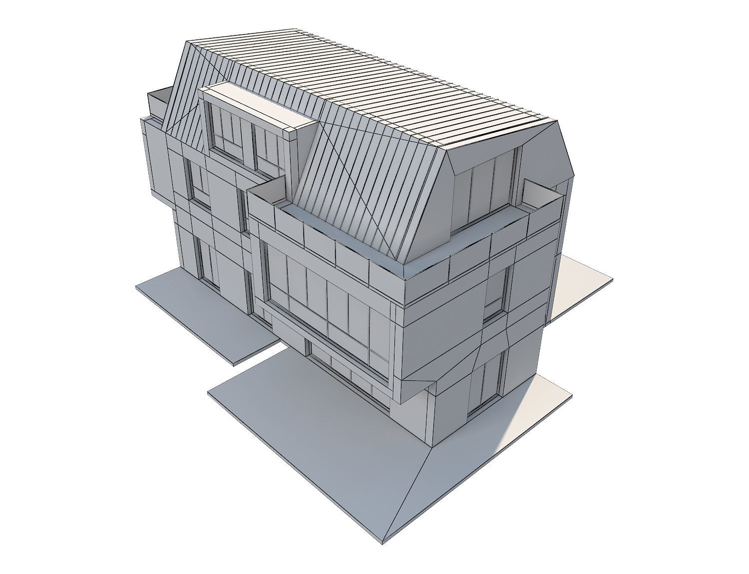 Modern House 17 3D model_12