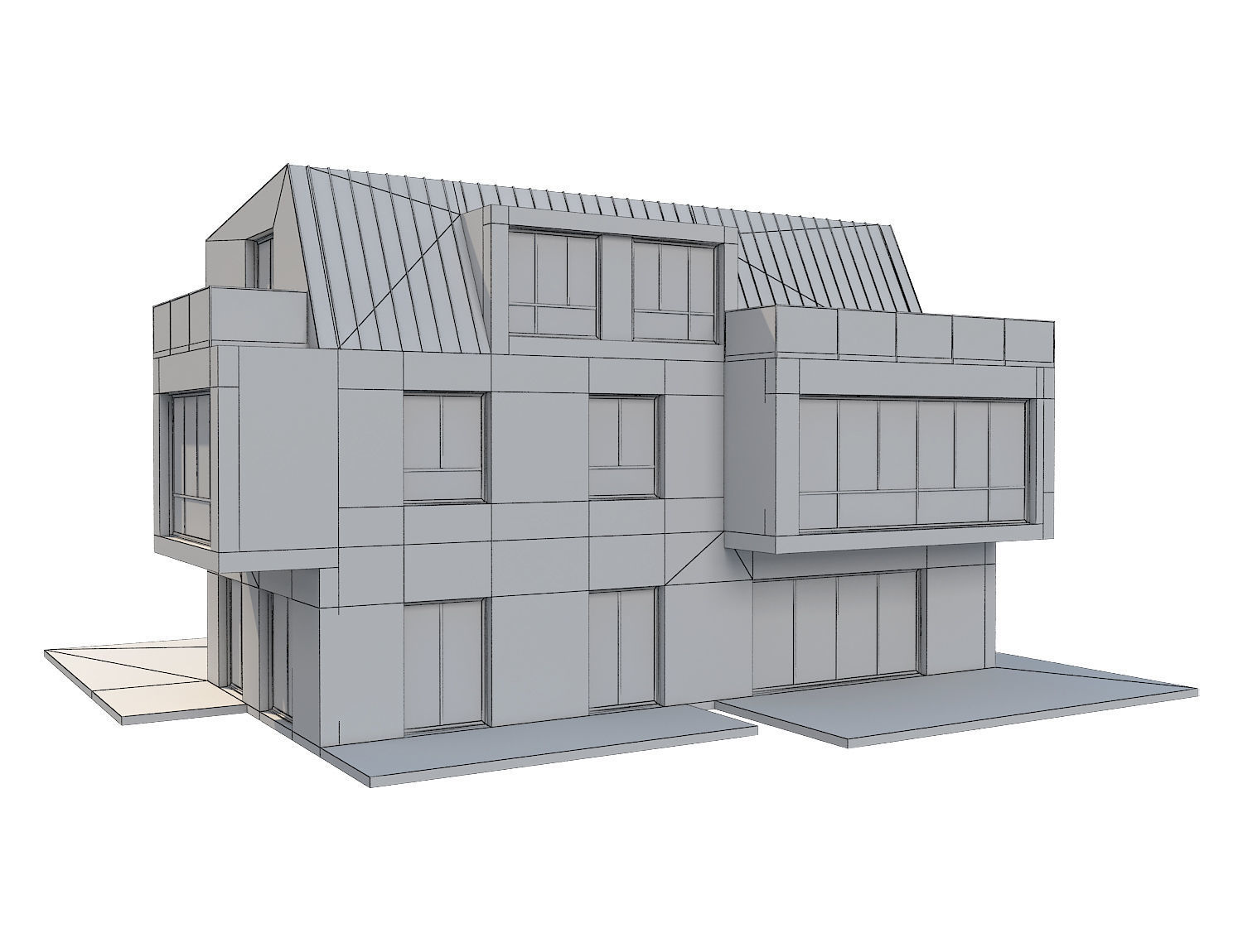 Modern House 17 3D model_9