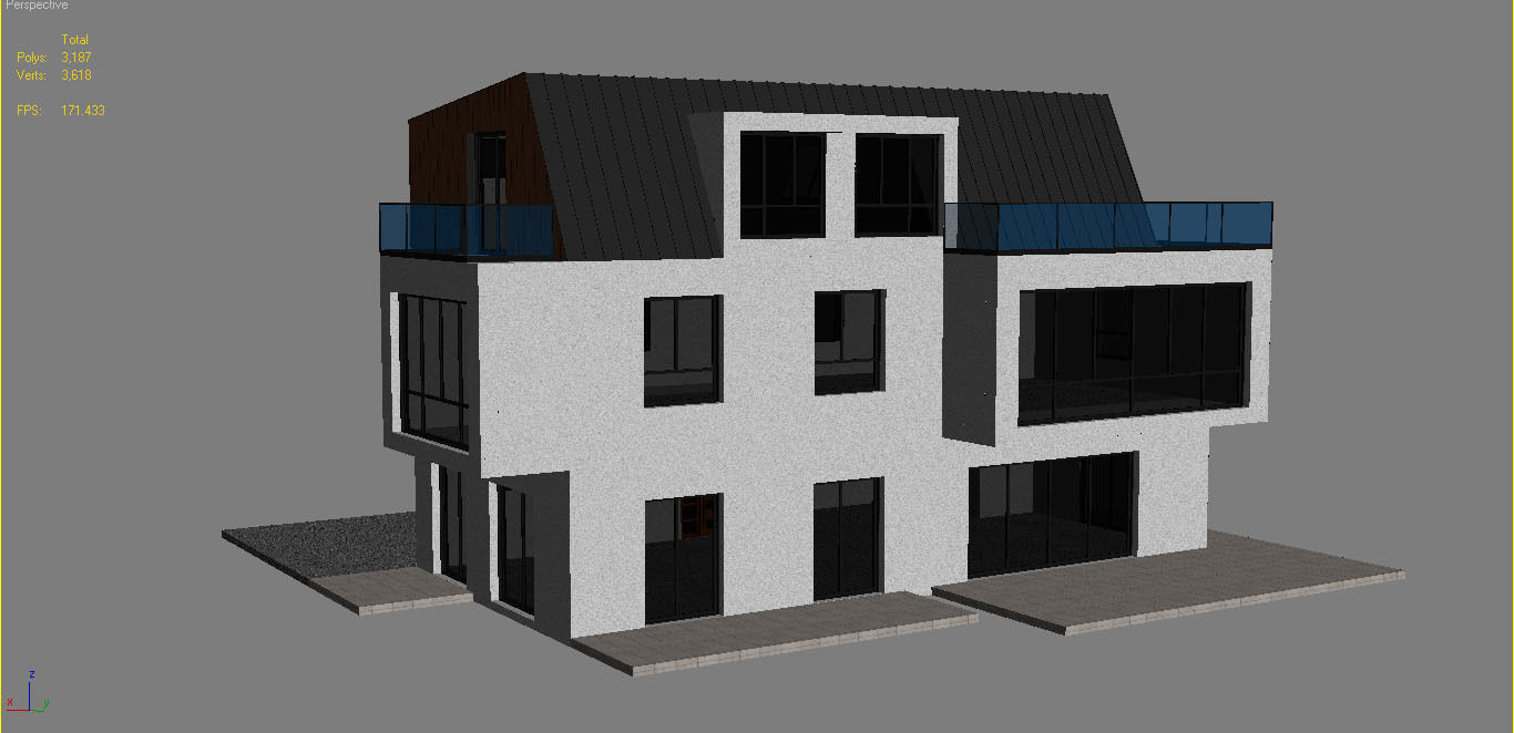 Modern House 17 3D model_16