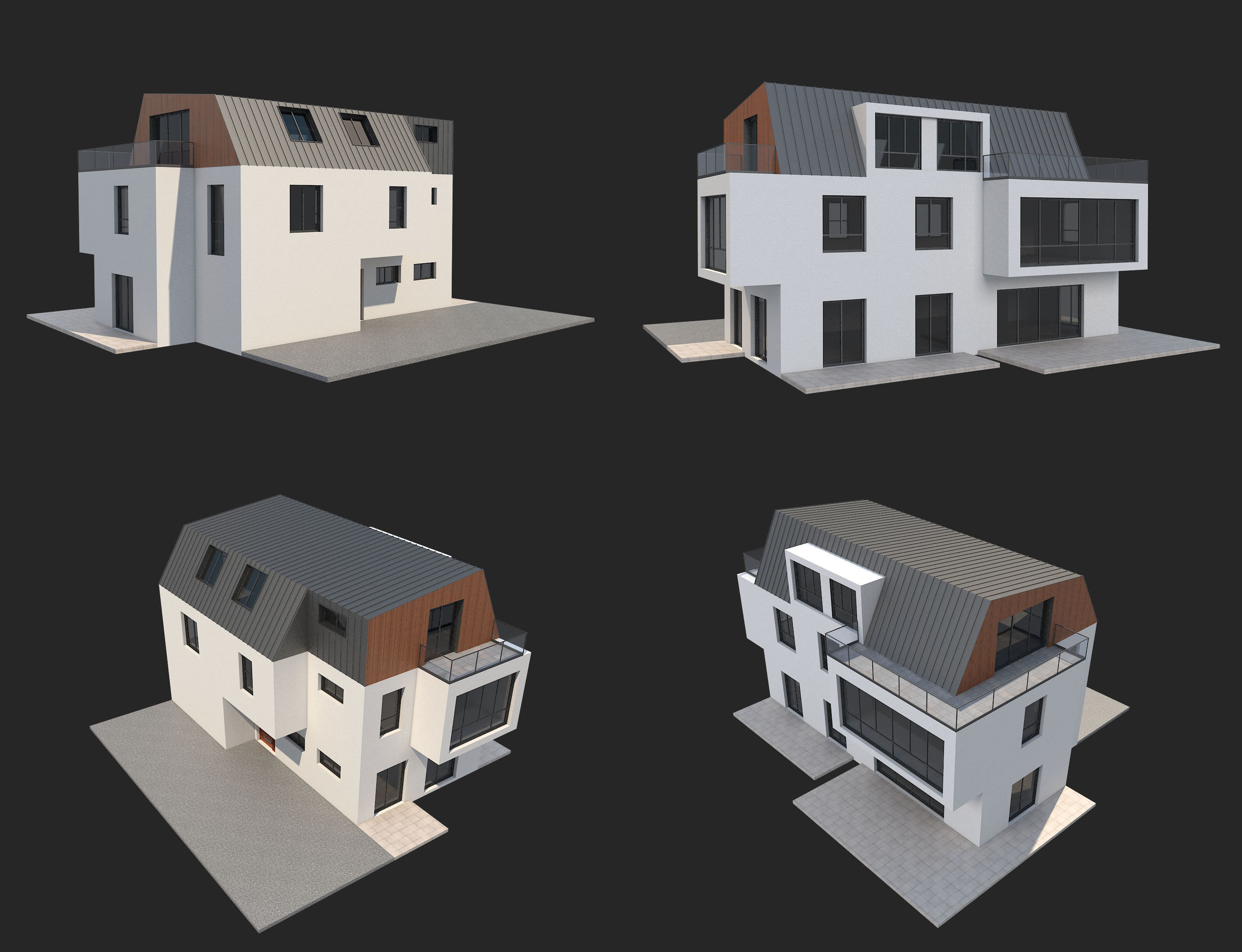 Modern House 17 3D model_7