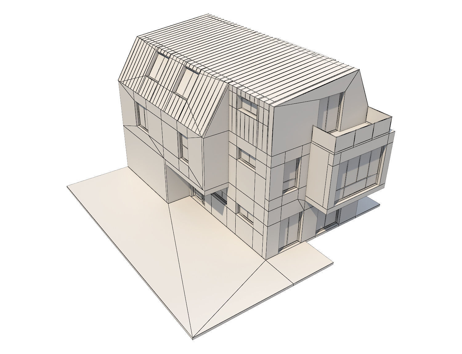 Modern House 17 3D model_11