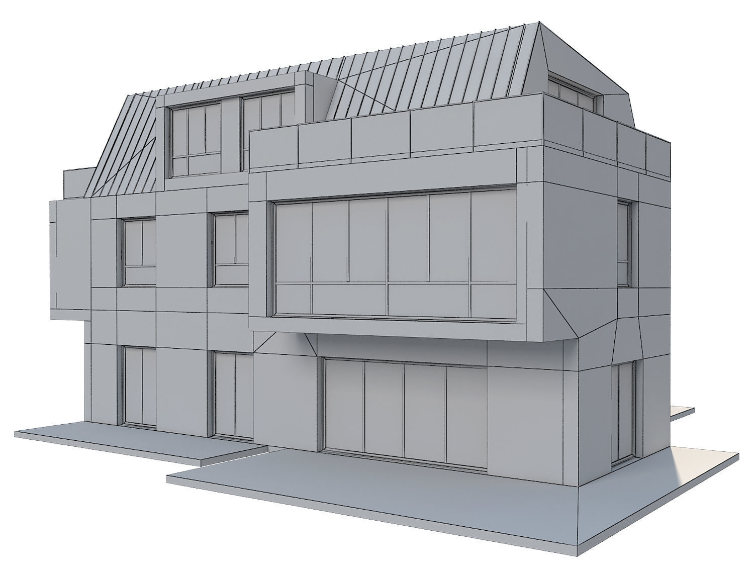 Modern House 17 3D model_10