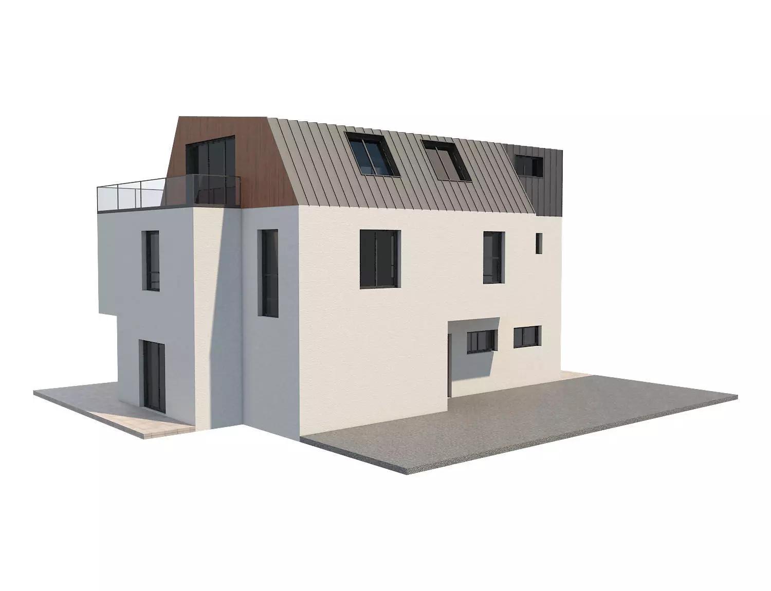 Modern House 17 3D model_0