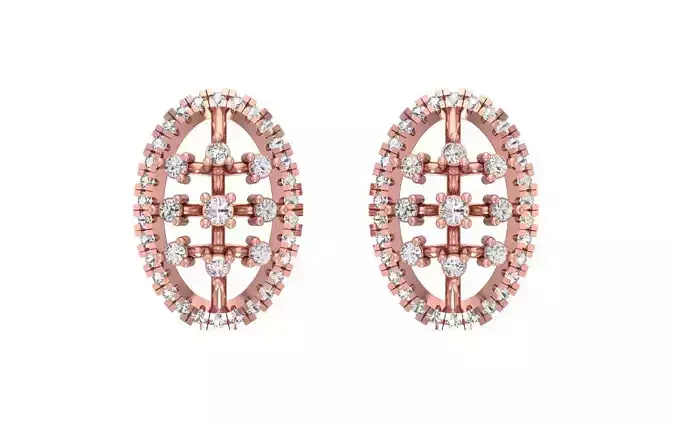 Women Earrings 3dm STL OBJ FBX Render Details