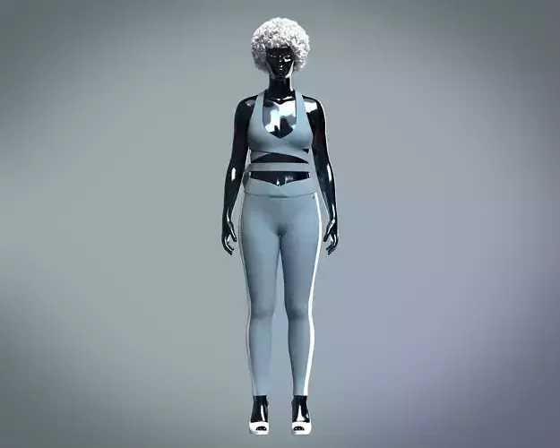 Ladies Ribbed gym Bralette with leggings