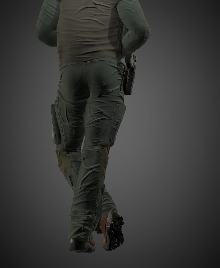 pilot F-35 suit 3D model_7