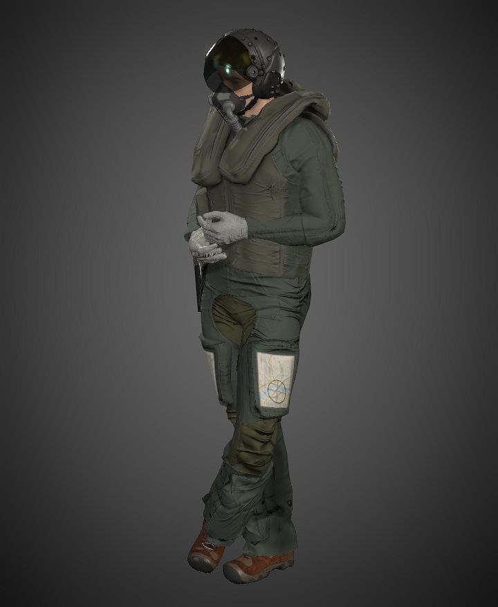pilot F-35 suit 3D model_6