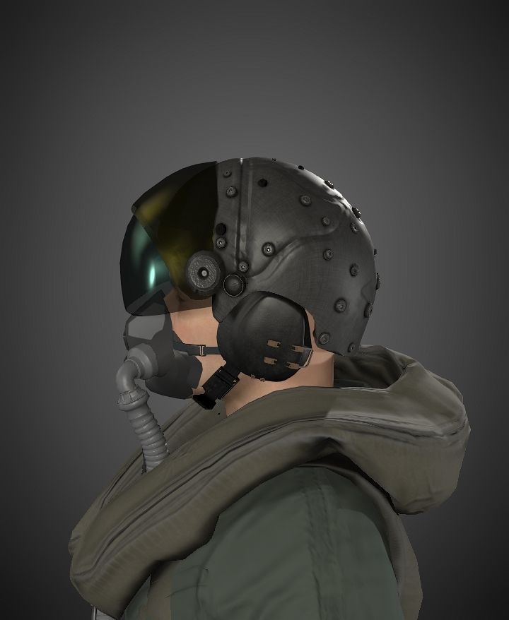 pilot F-35 suit 3D model_2