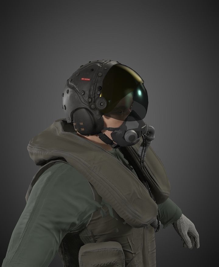 pilot F-35 suit 3D model_1