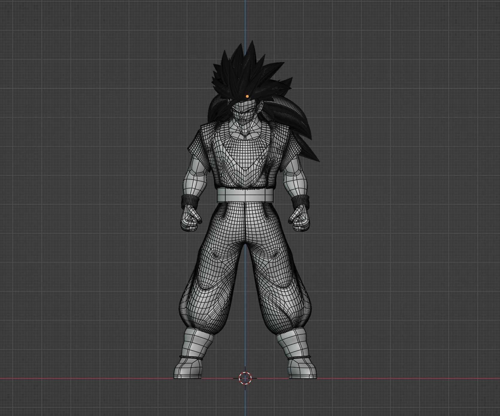 Goku Super Saiyan 3 - Dragonball Z 3D model_9
