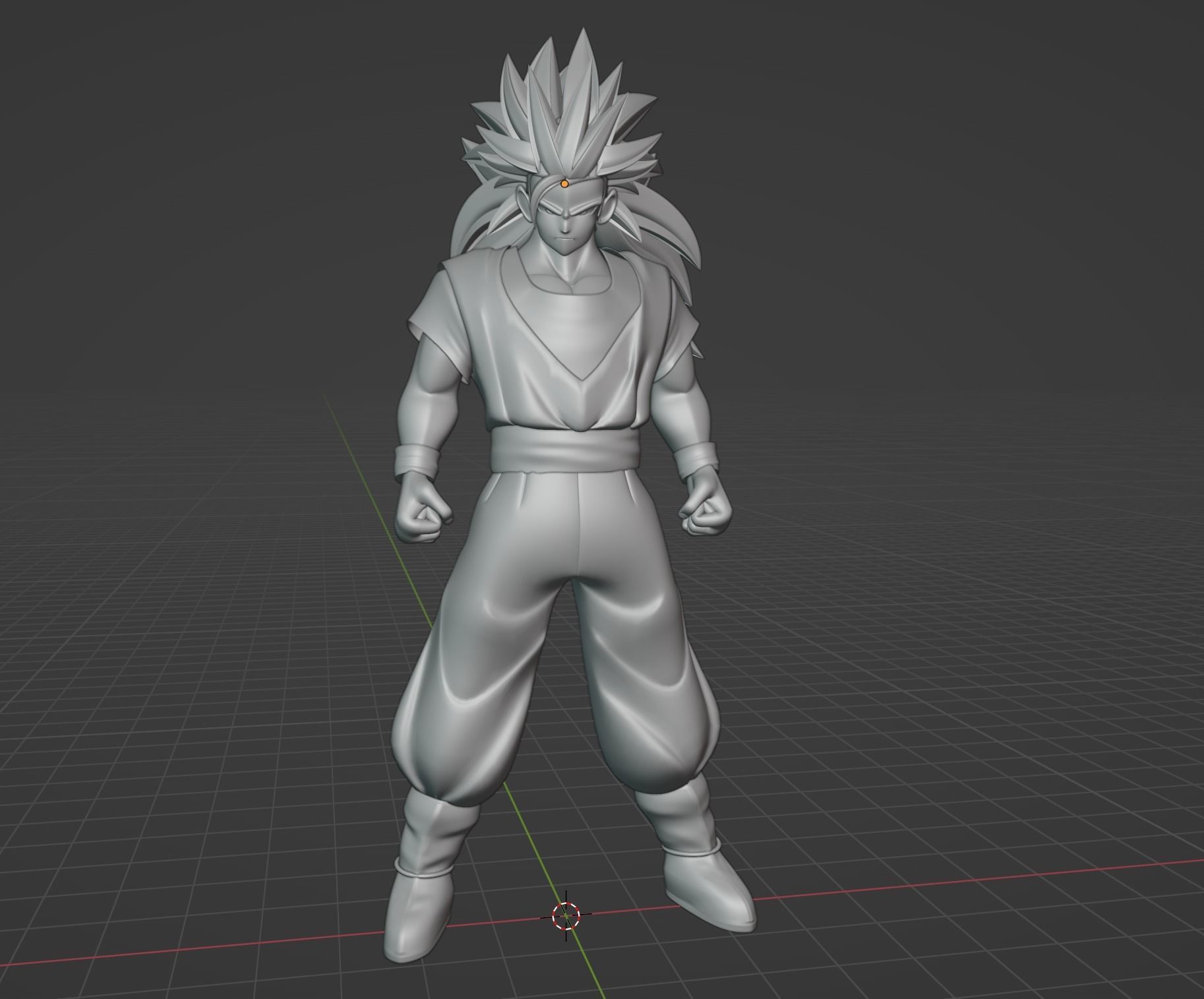 Goku Super Saiyan 3 - Dragonball Z 3D model_19