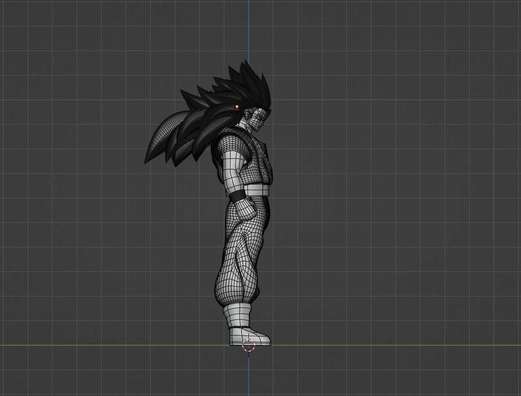 Goku Super Saiyan 3 - Dragonball Z 3D model_12