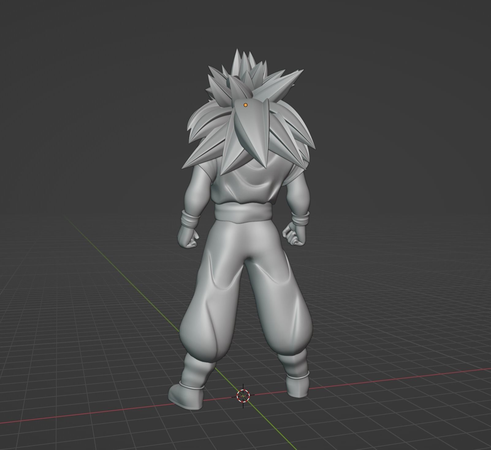 Goku Super Saiyan 3 - Dragonball Z 3D model_20