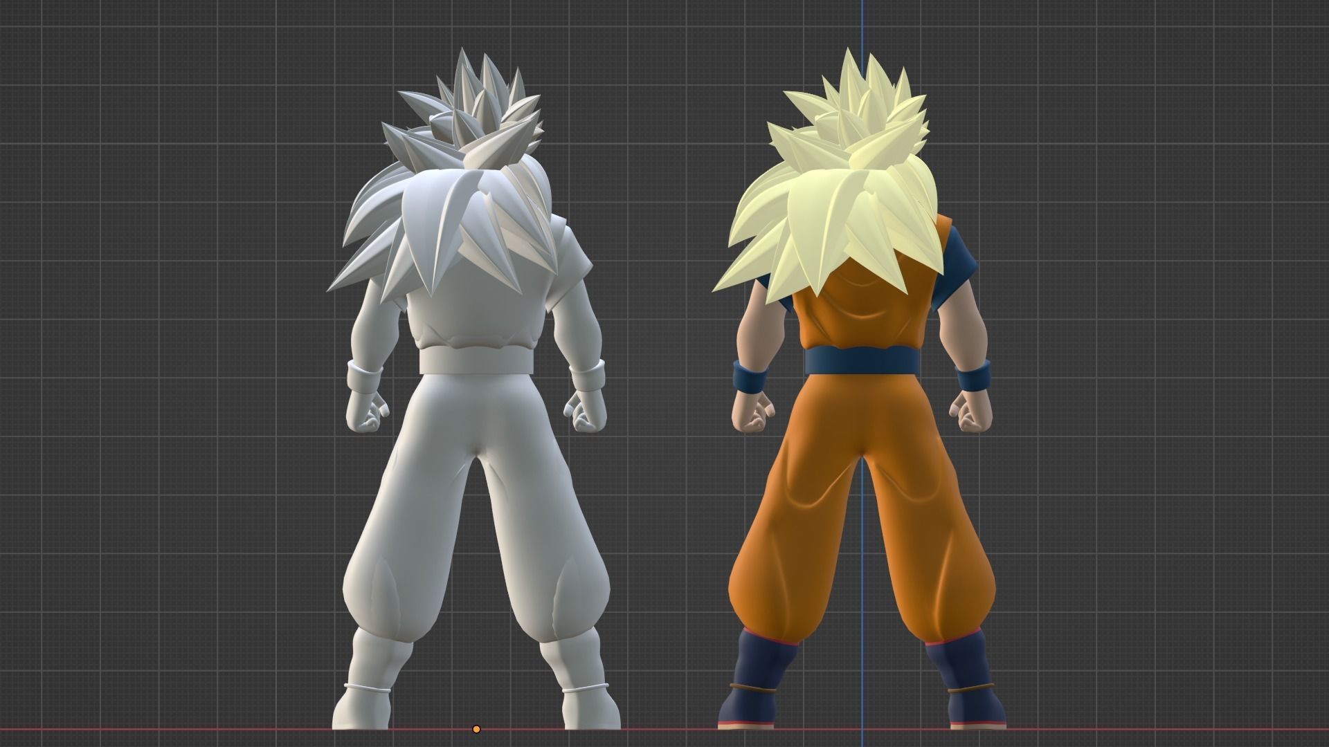 Goku Super Saiyan 3 - Dragonball Z 3D model_15