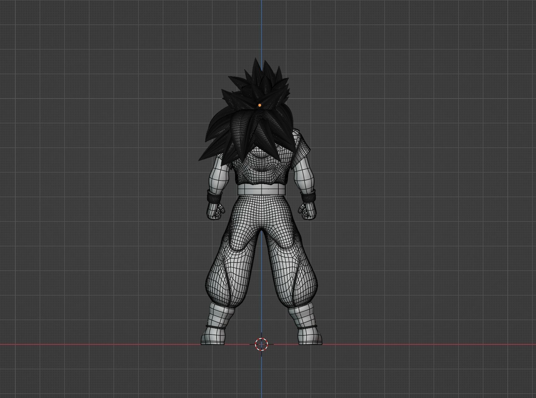 Goku Super Saiyan 3 - Dragonball Z 3D model_11