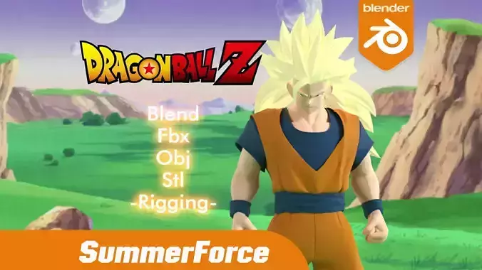 Goku Super Saiyan 3 - Dragonball Z 3D model