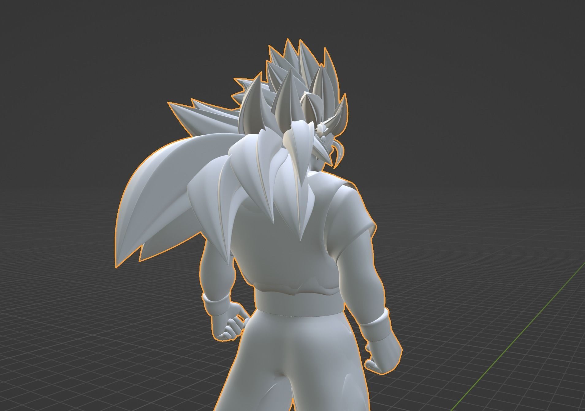 Goku Super Saiyan 3 - Dragonball Z 3D model_17