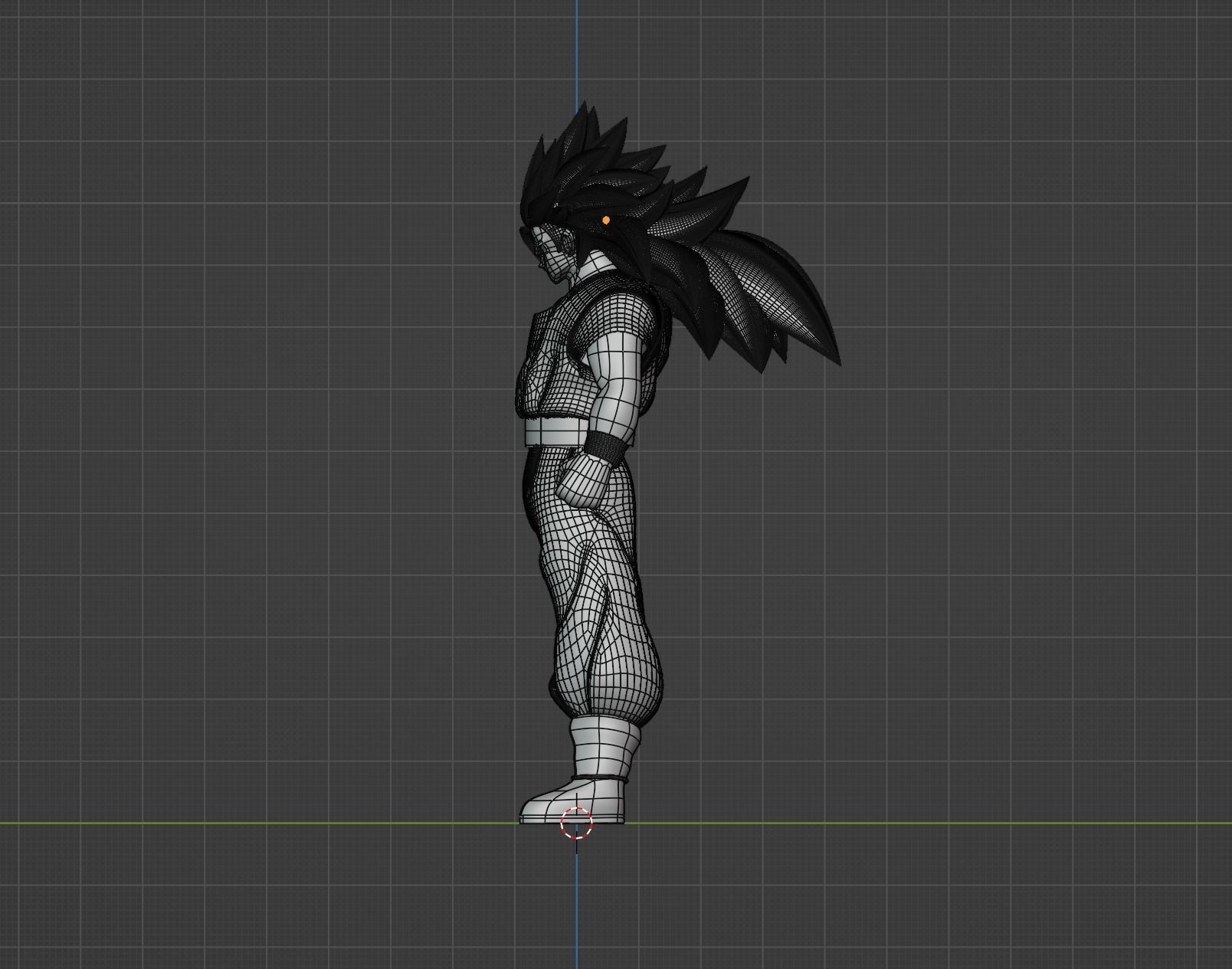 Goku Super Saiyan 3 - Dragonball Z 3D model_10
