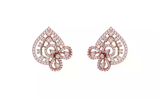 Light Weight Earrings 3dm STL OBJ FBX Render Details 3D print model