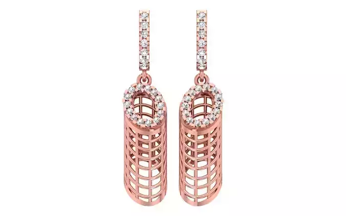 Halloween Drop  Earrings 3dm STL OBJ FBX Render Details 3D print model
