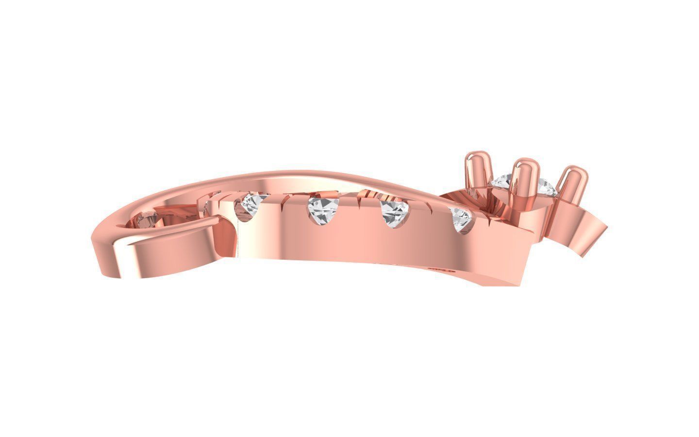 Women Stud Earrings 3dm STL OBJ FBX Render Details 3D print model_2