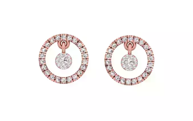 Women Stud Earrings 3D Printable Jewelry