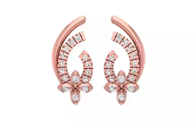 Women Earrings 3D printable Jewelry 