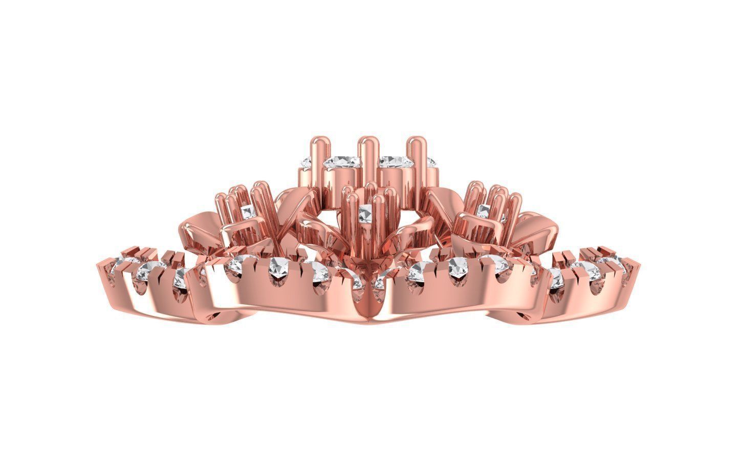 Women Stud Earrings 3dm STL OBJ FBX Render Details 3D print model_2