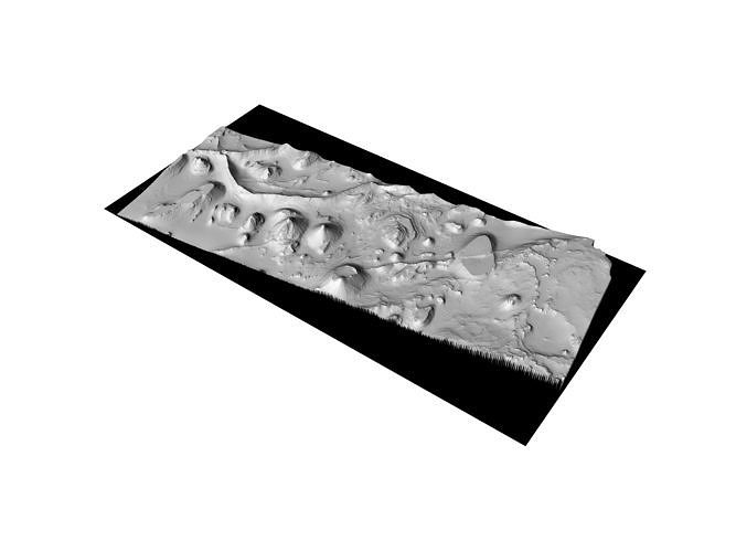 MARS VR -  Layered Deposits in Crater in Arabia Terra 3D model