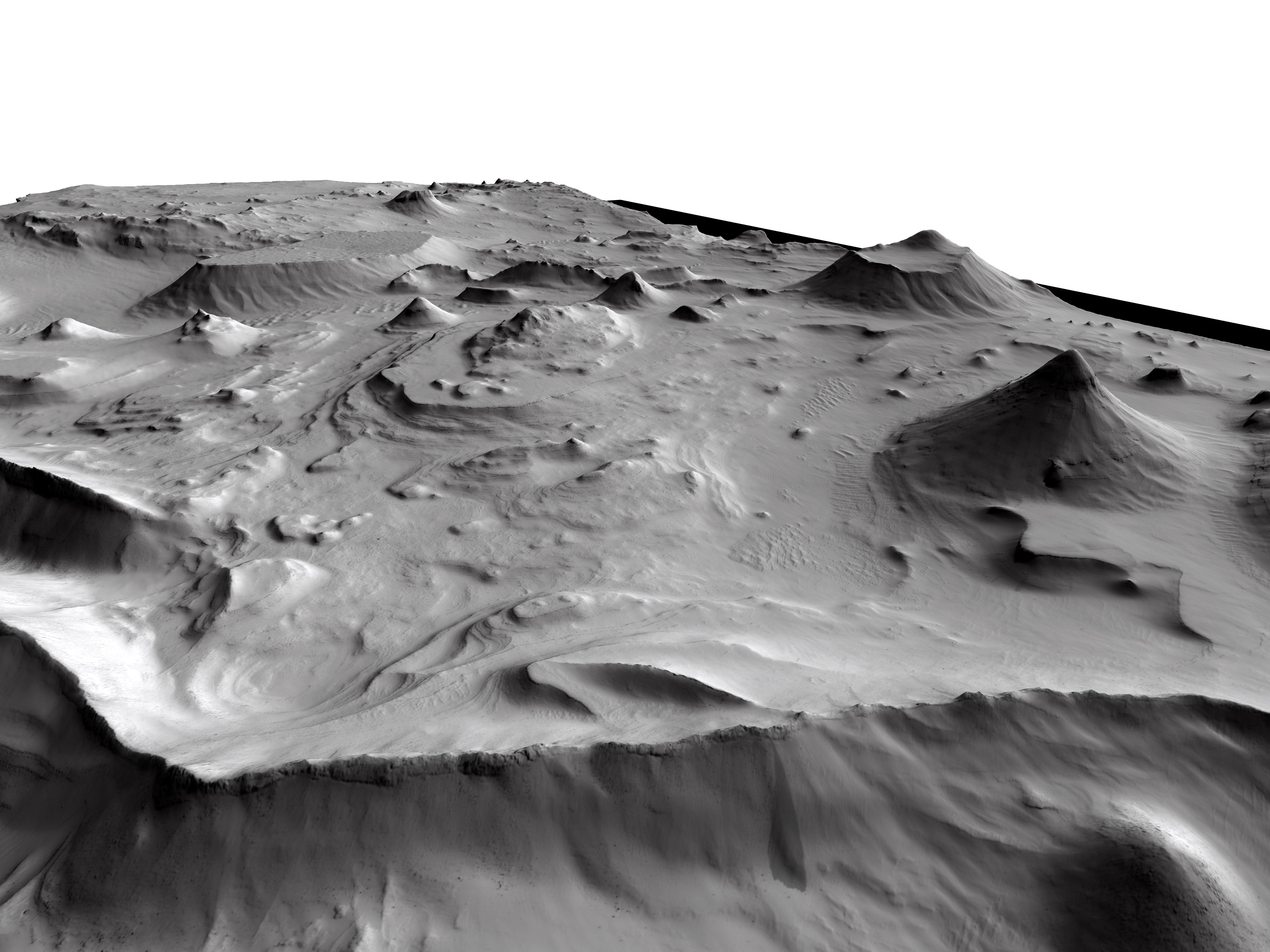 MARS VR -  Layered Deposits in Crater in Arabia Terra 3D model_3