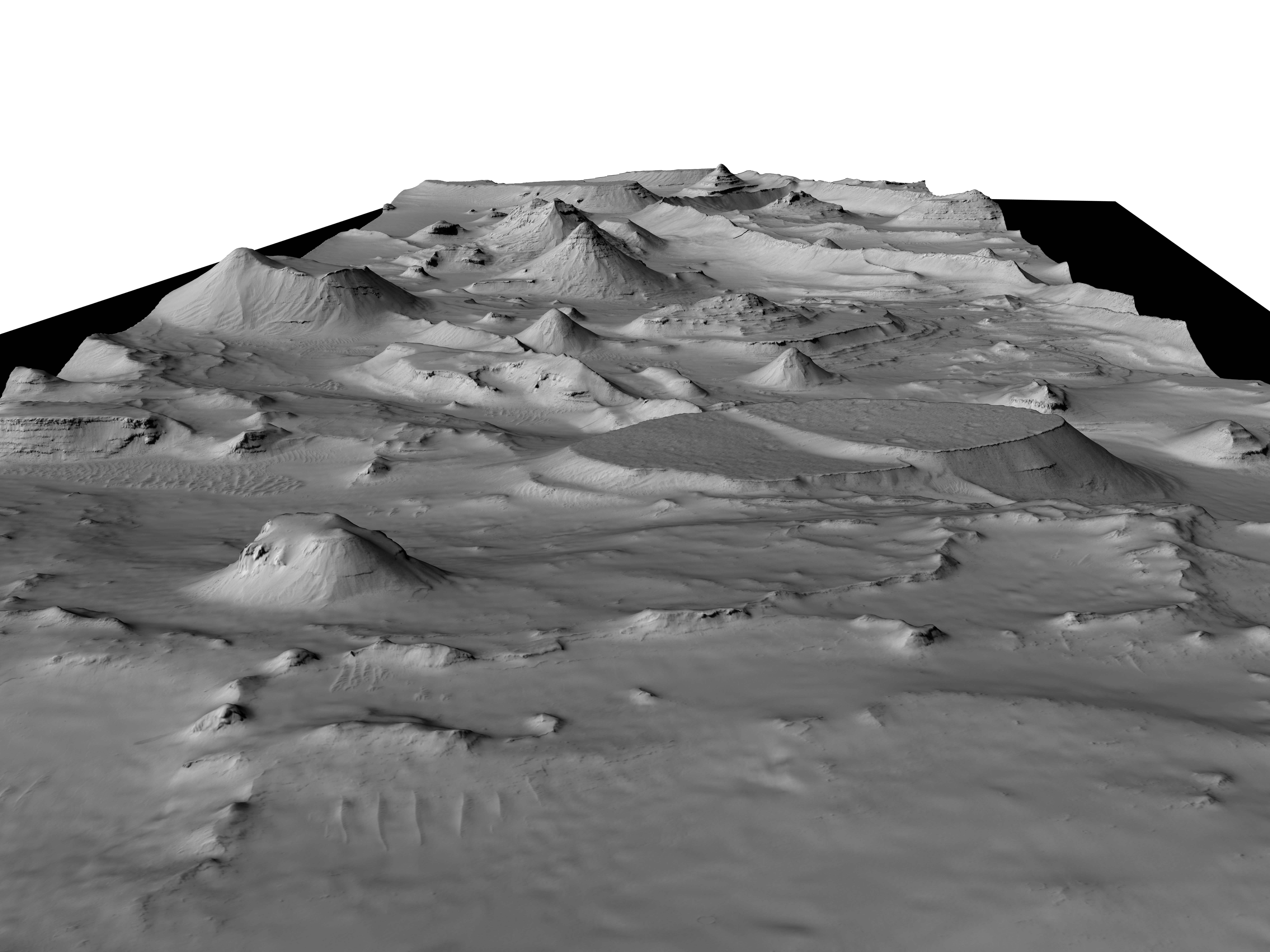 MARS VR -  Layered Deposits in Crater in Arabia Terra 3D model_2