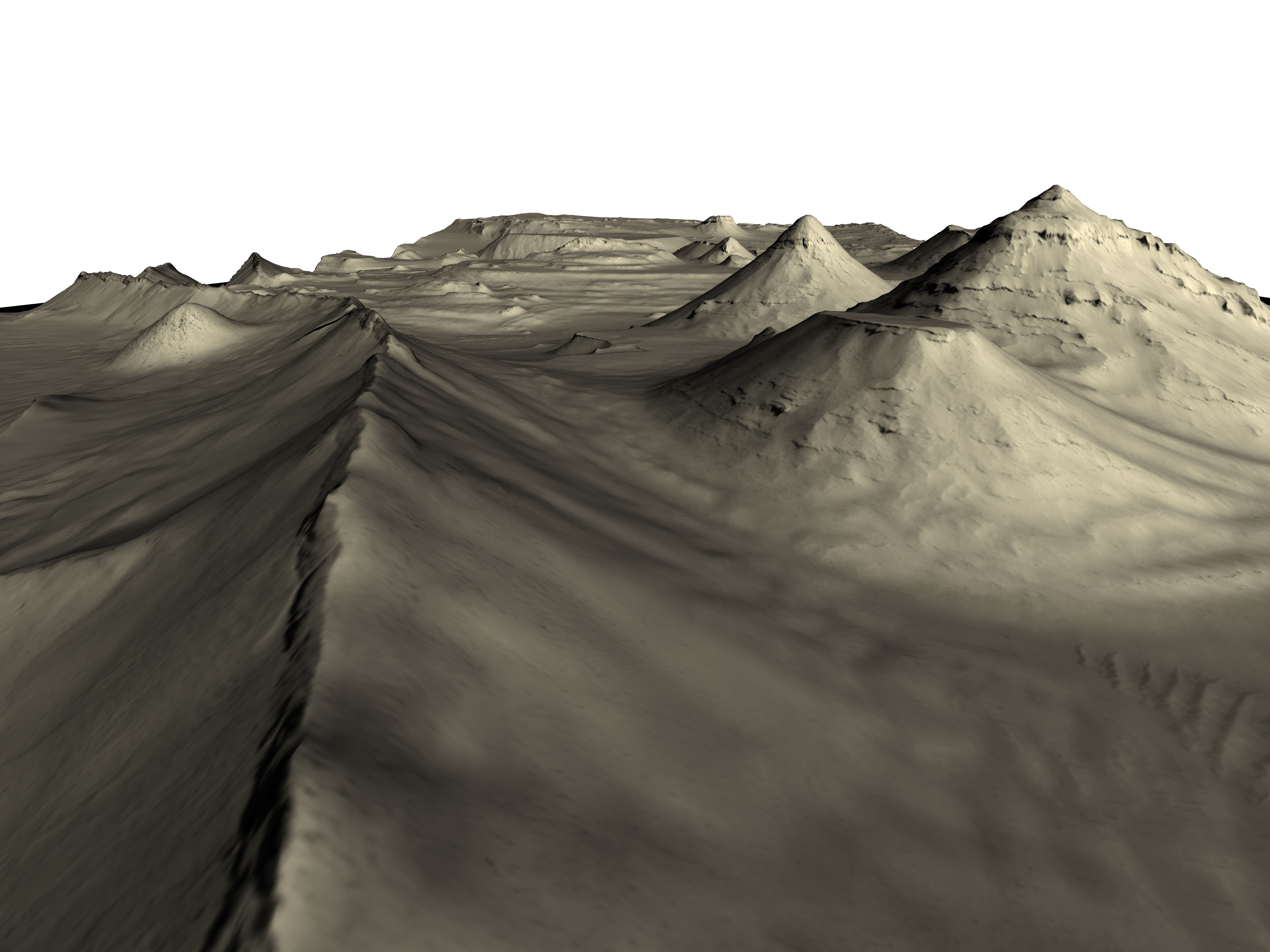 MARS VR -  Layered Deposits in Crater in Arabia Terra 3D model_1