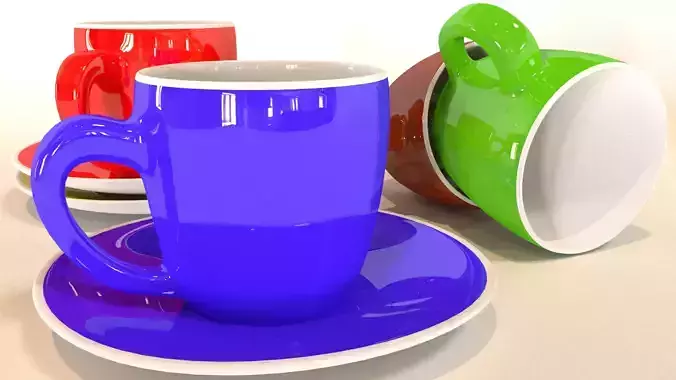 pile of colorful coffee cups