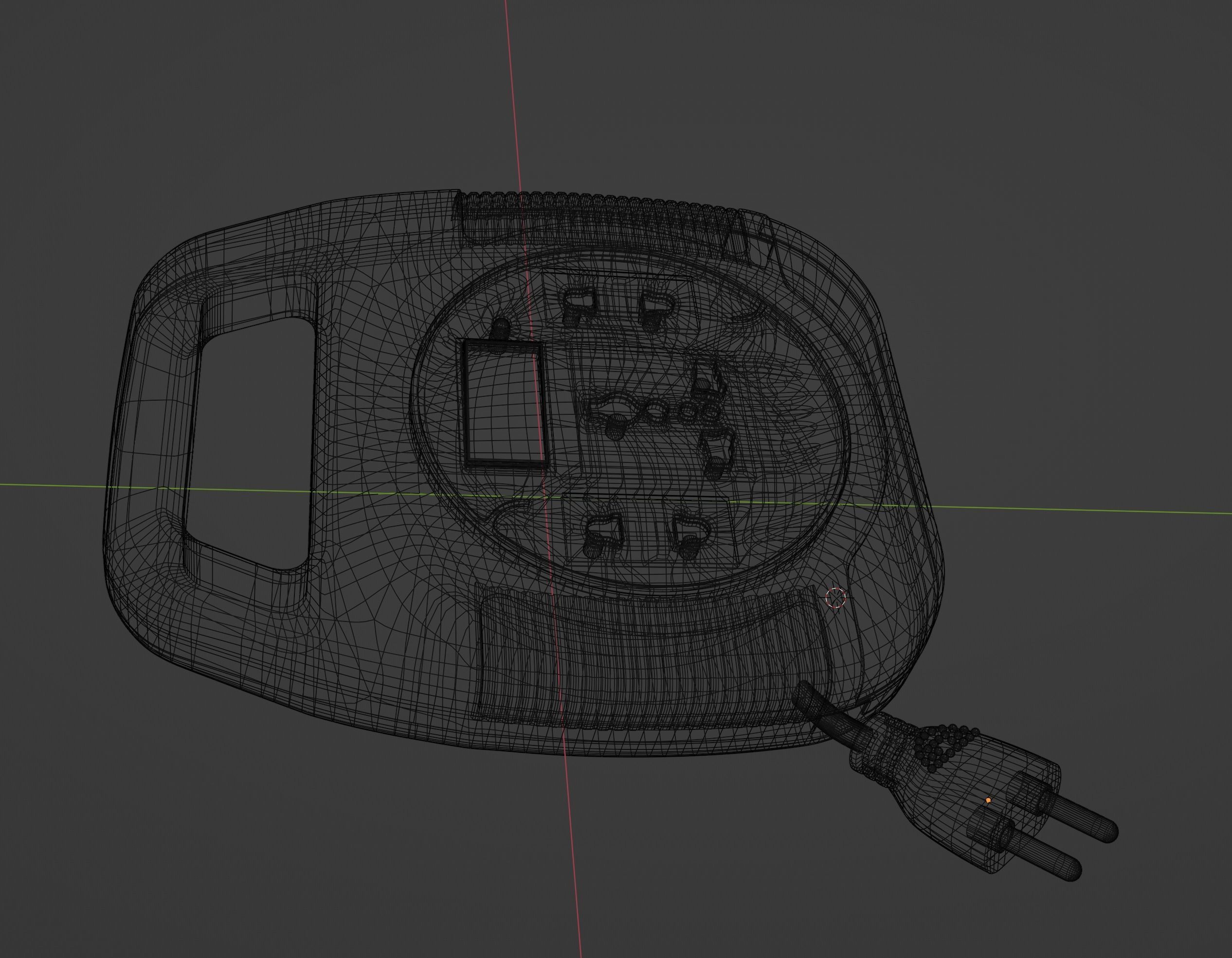 Extension Box Regular Low-poly 3D model_5