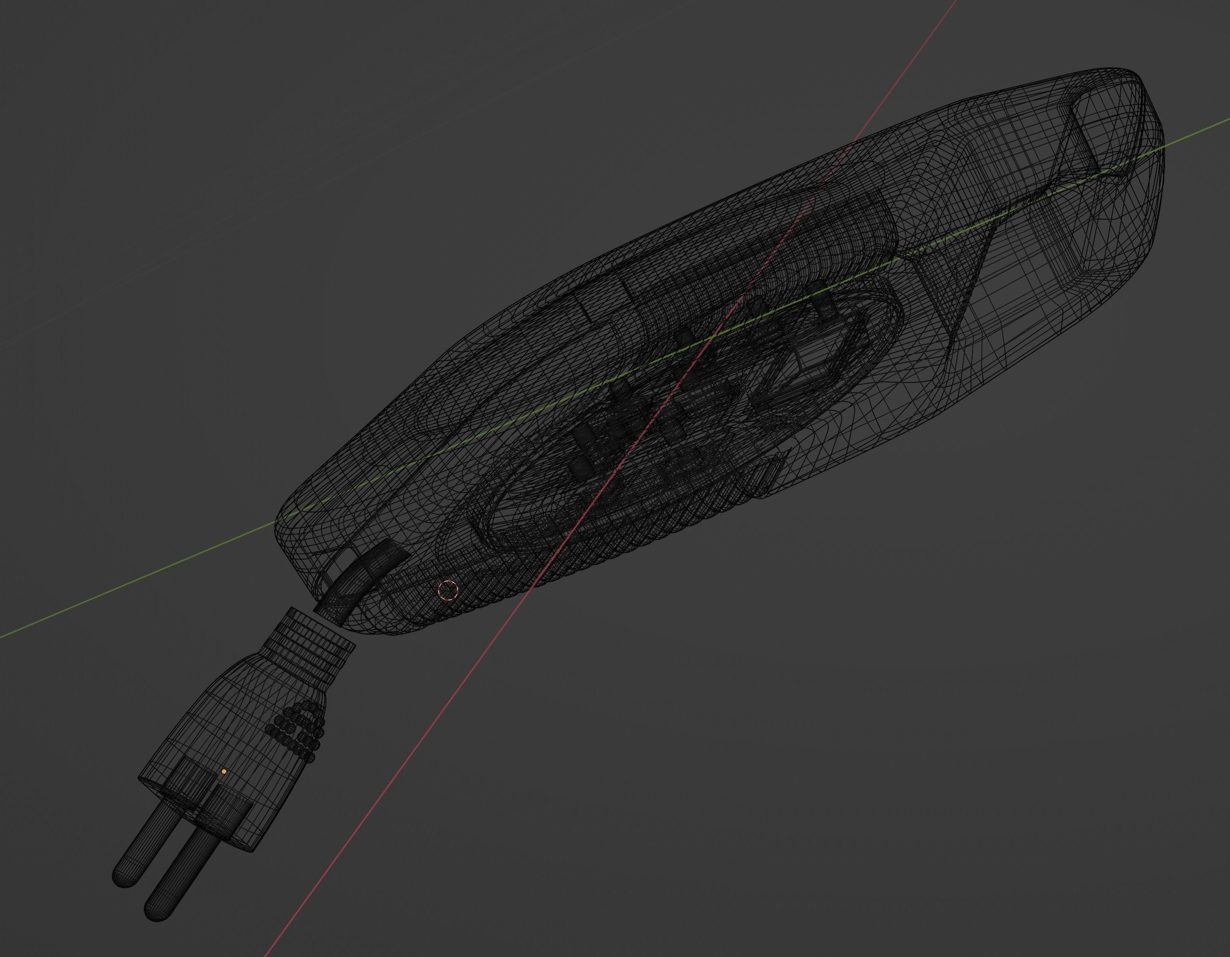 Extension Box Regular Low-poly 3D model_3