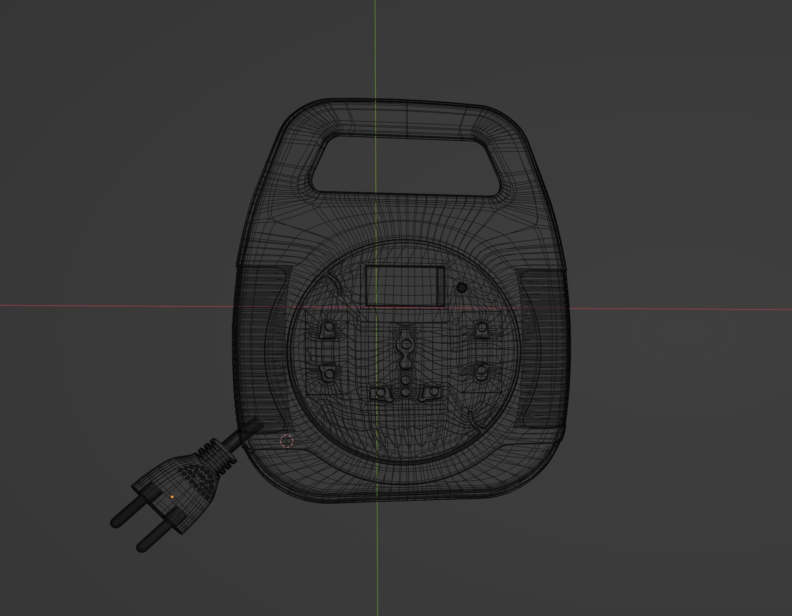 Extension Box Regular Low-poly 3D model_4