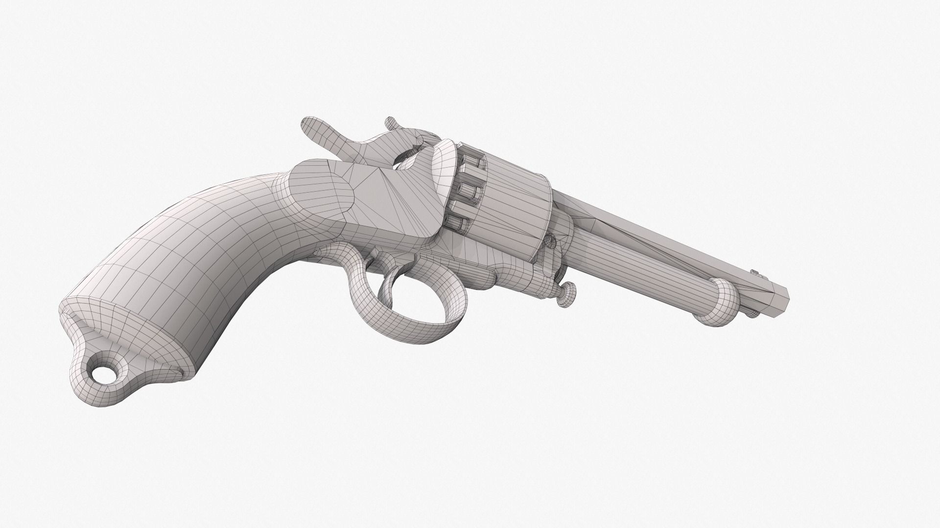 LeMat revolver Low-poly 3D model_15