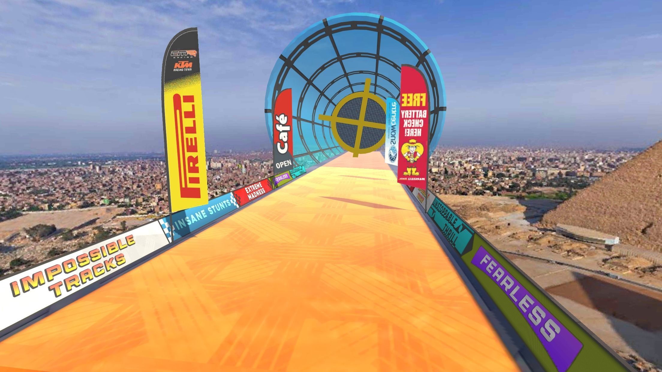 Stunt Racing Tracks and Platforms Low-poly 3D model_7