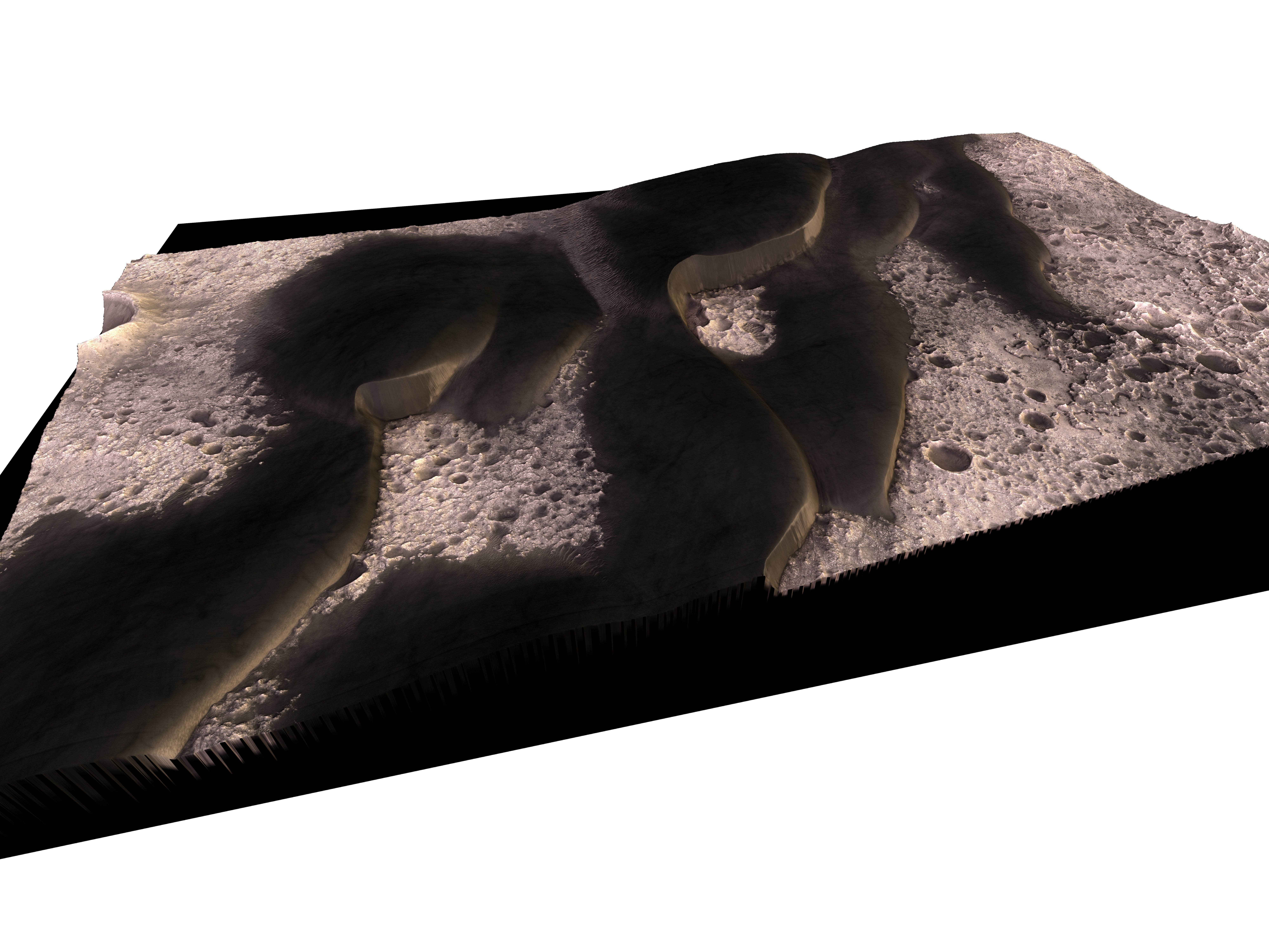 MARS VR - Dunes in Syrtis Major Region Crater 3D model_2