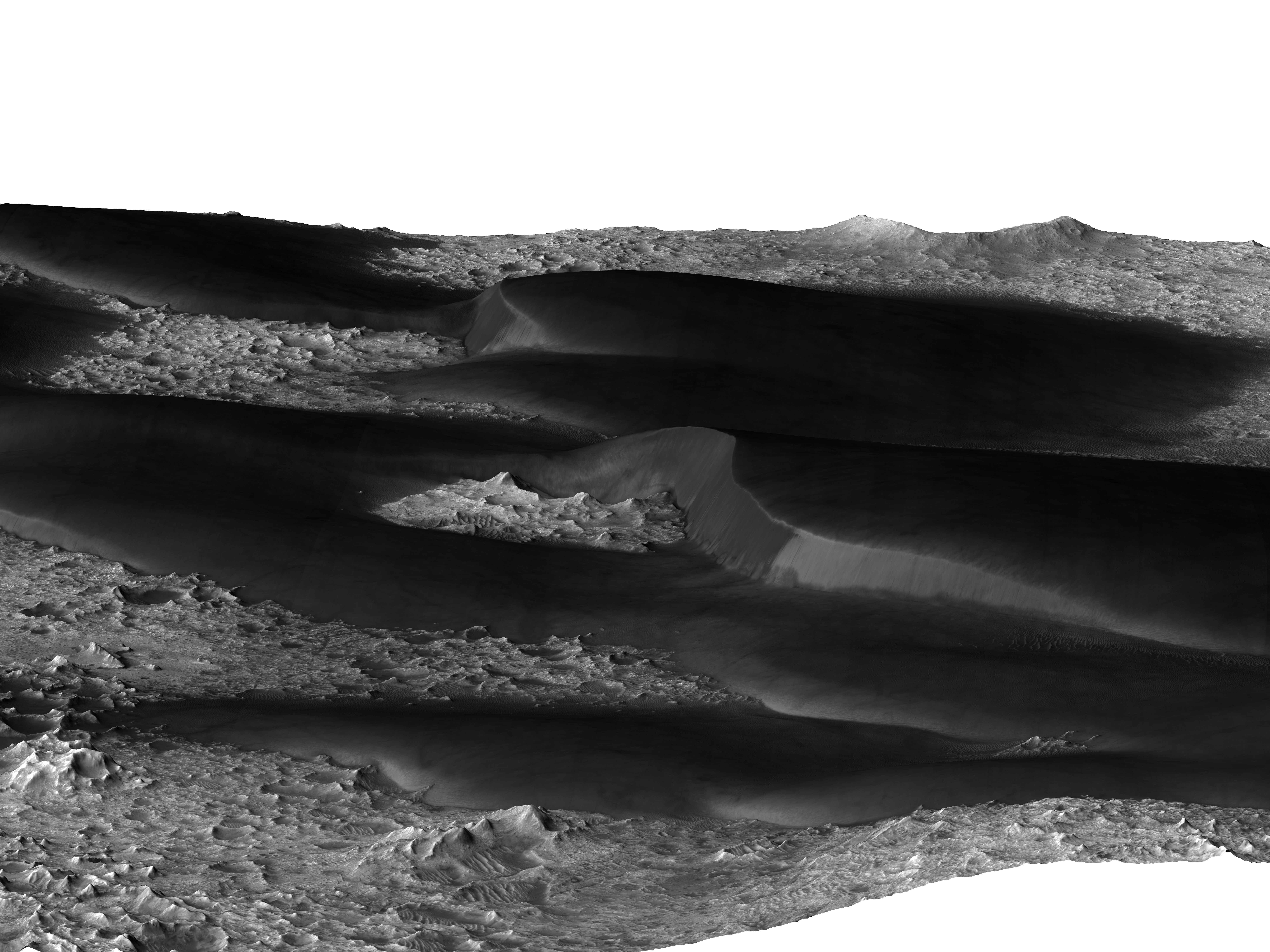 MARS VR - Dunes in Syrtis Major Region Crater 3D model_3