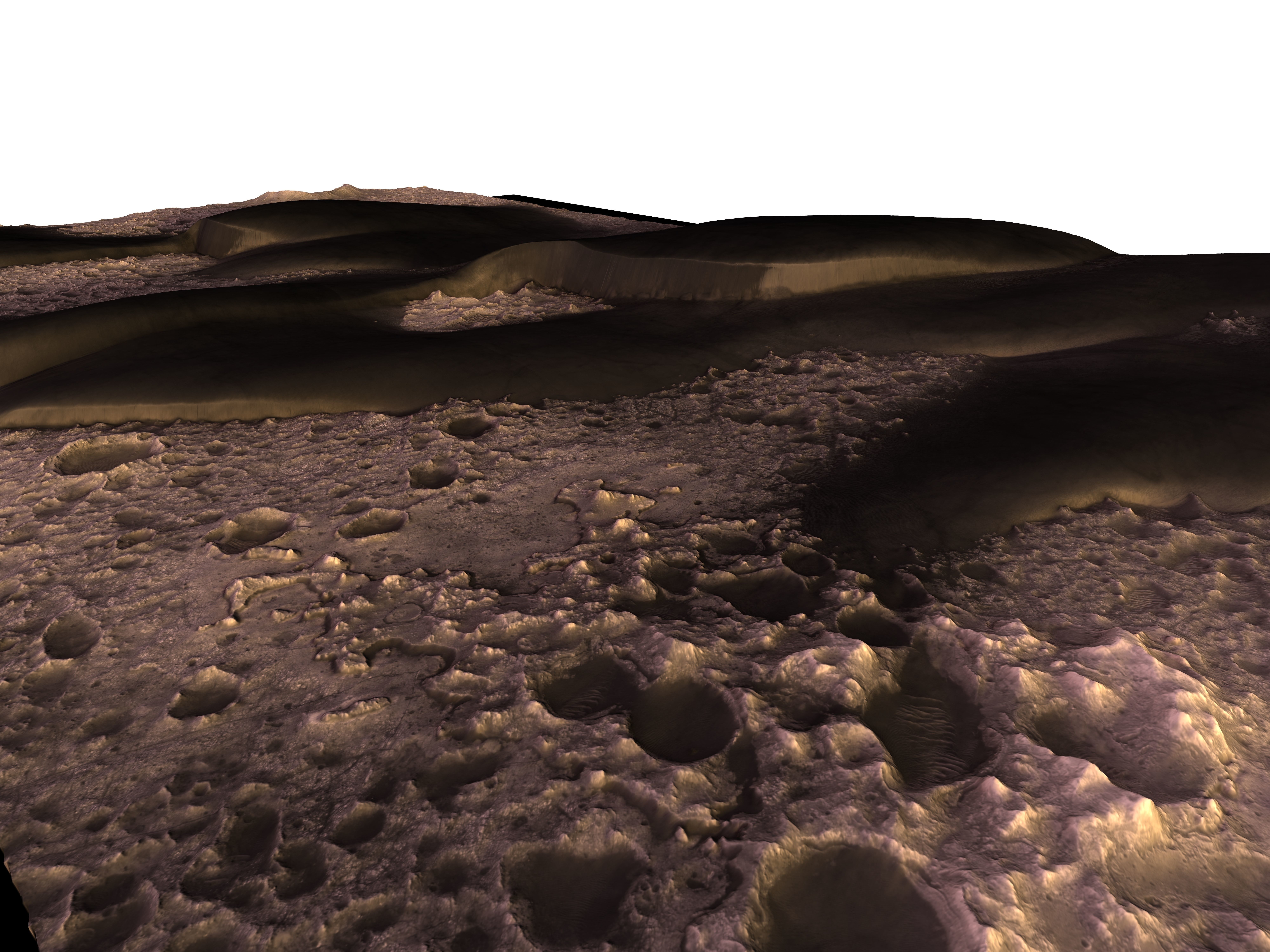 MARS VR - Dunes in Syrtis Major Region Crater 3D model_1
